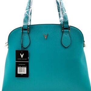 Vanessa Williams Teal Satchel Bag